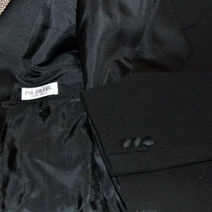 Elegant Zal Zileri 42R Dinner Jacket Blazer 100% Wool, w/ Satin Buttons/ Lapels